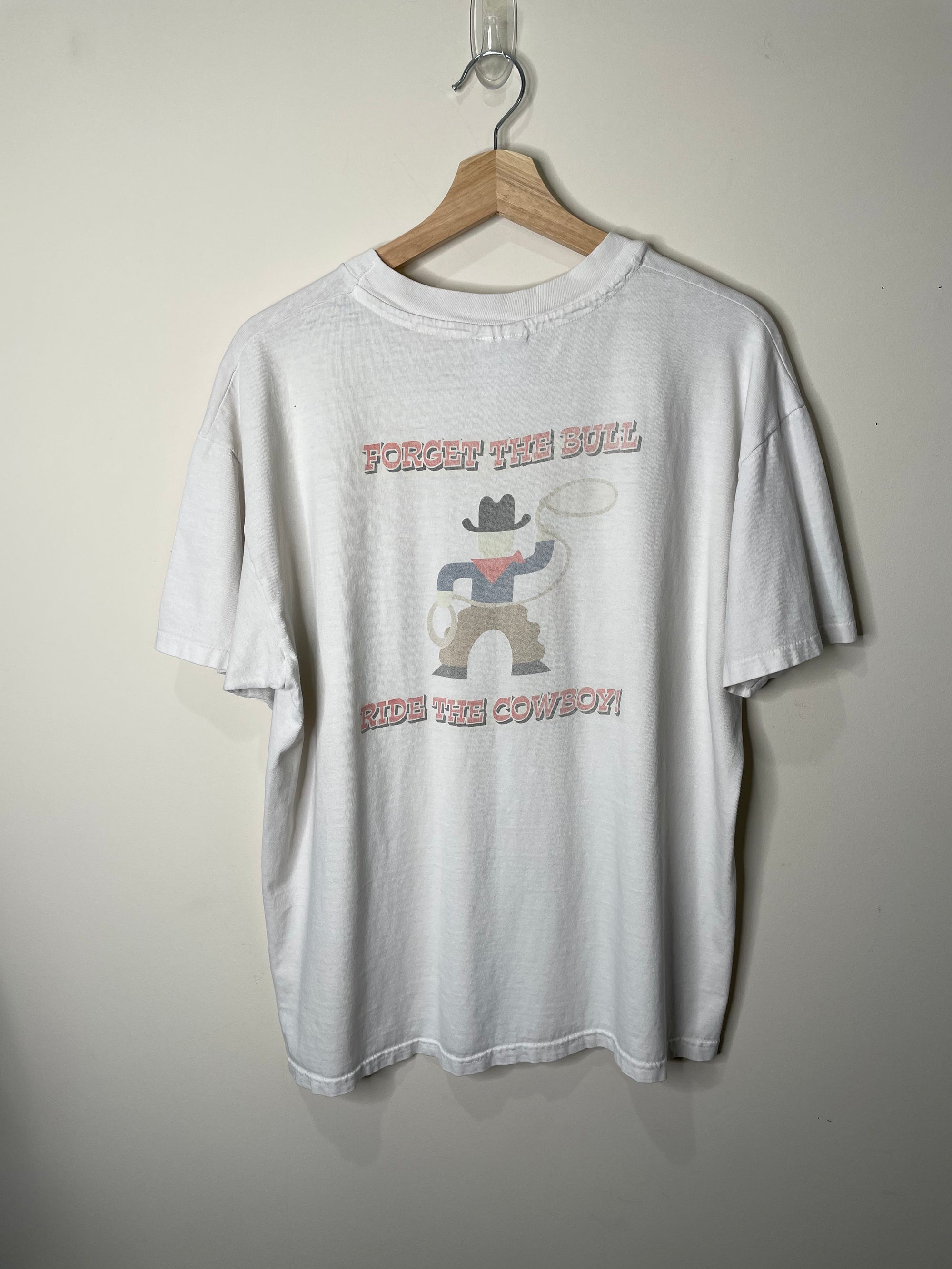 1990s “Ride the Cowboy!” Single Stitched Tee (L)