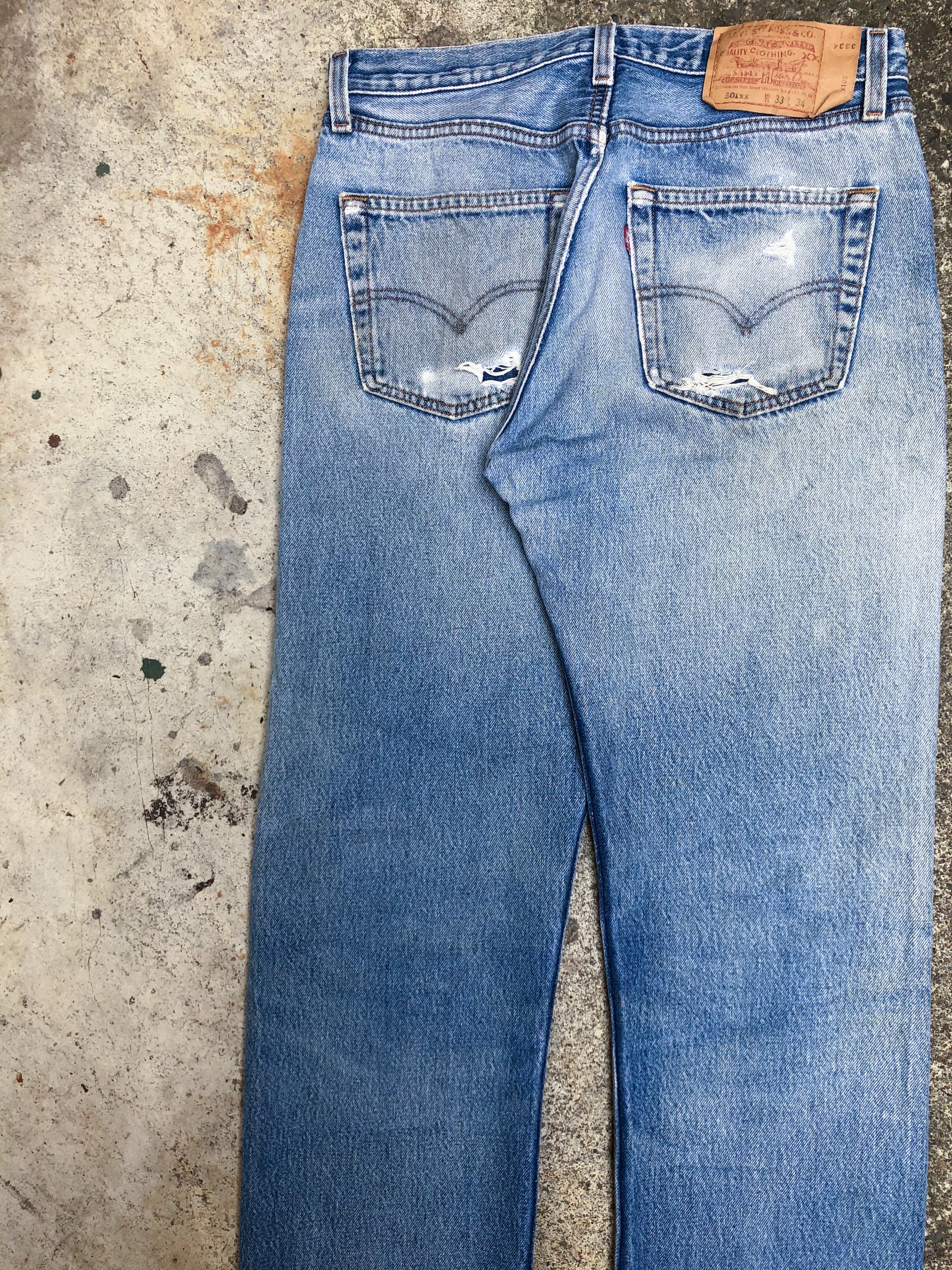 1990s Levis Faded Blue 501XX (30X30)