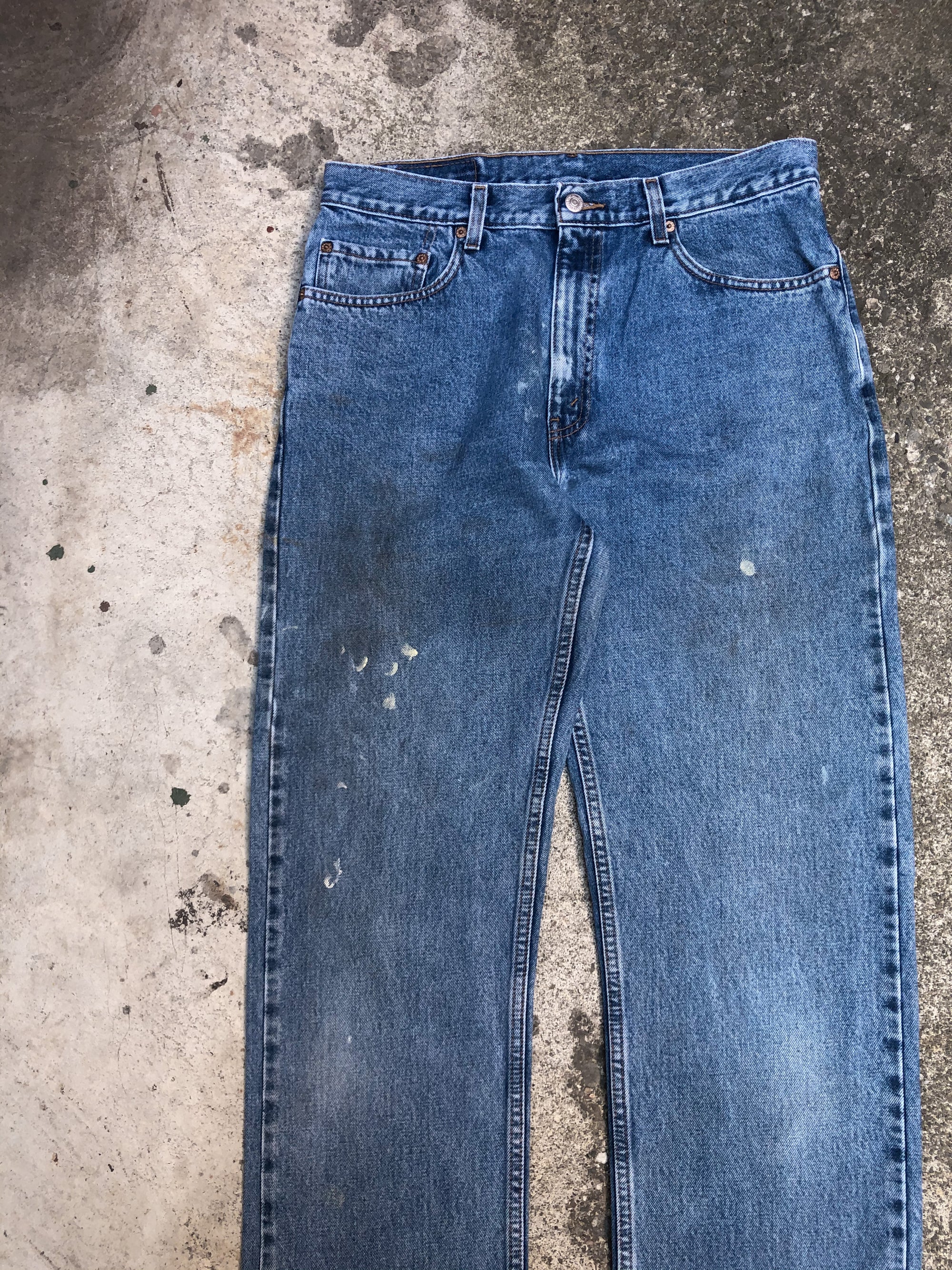 1990s Levis Painted Faded Blue 505 (33X35)