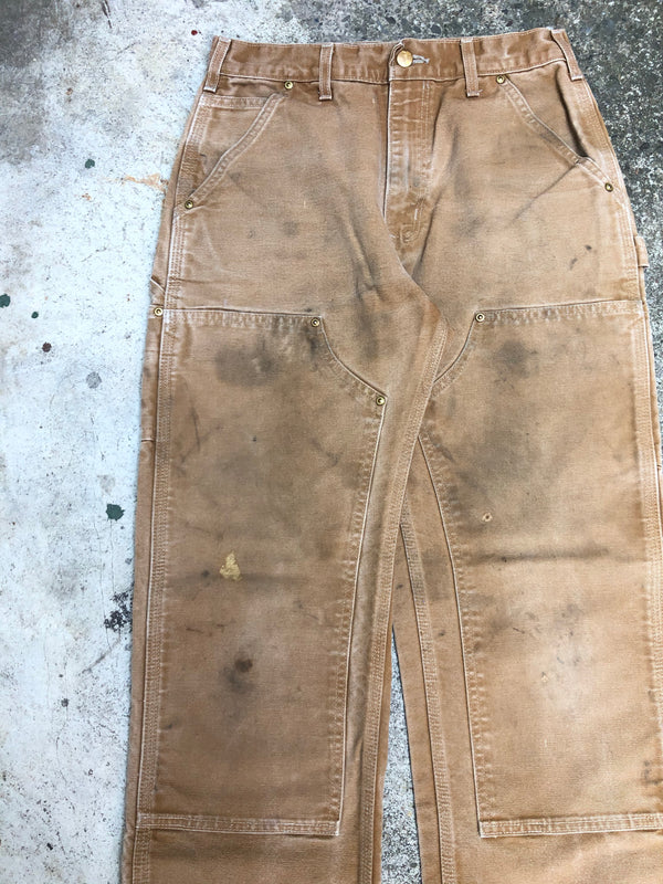 Carhartt B01 Tan Double Front Knee Work Pants (29X29)