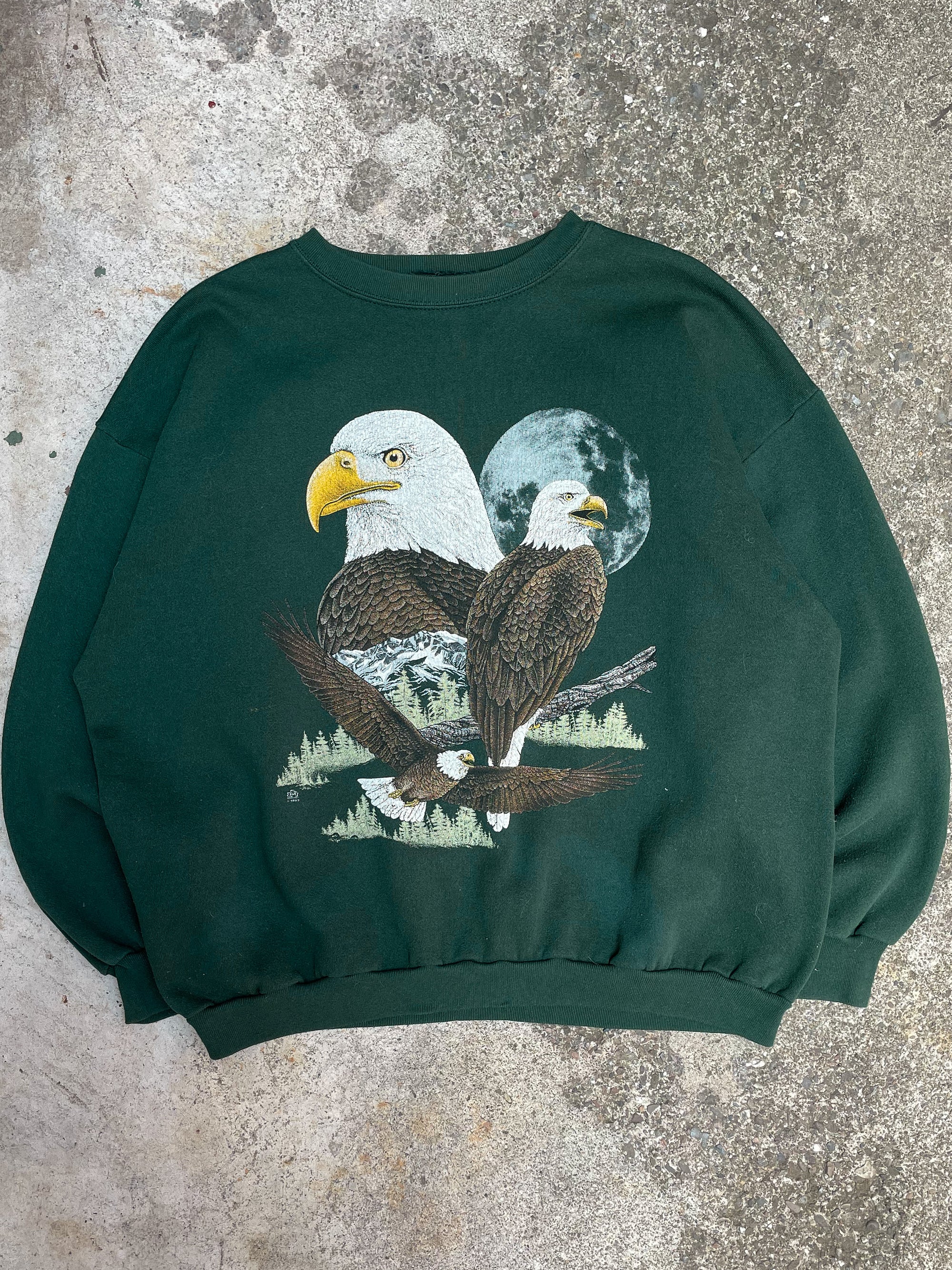 1990s “Eagle” Green Sweatshirt