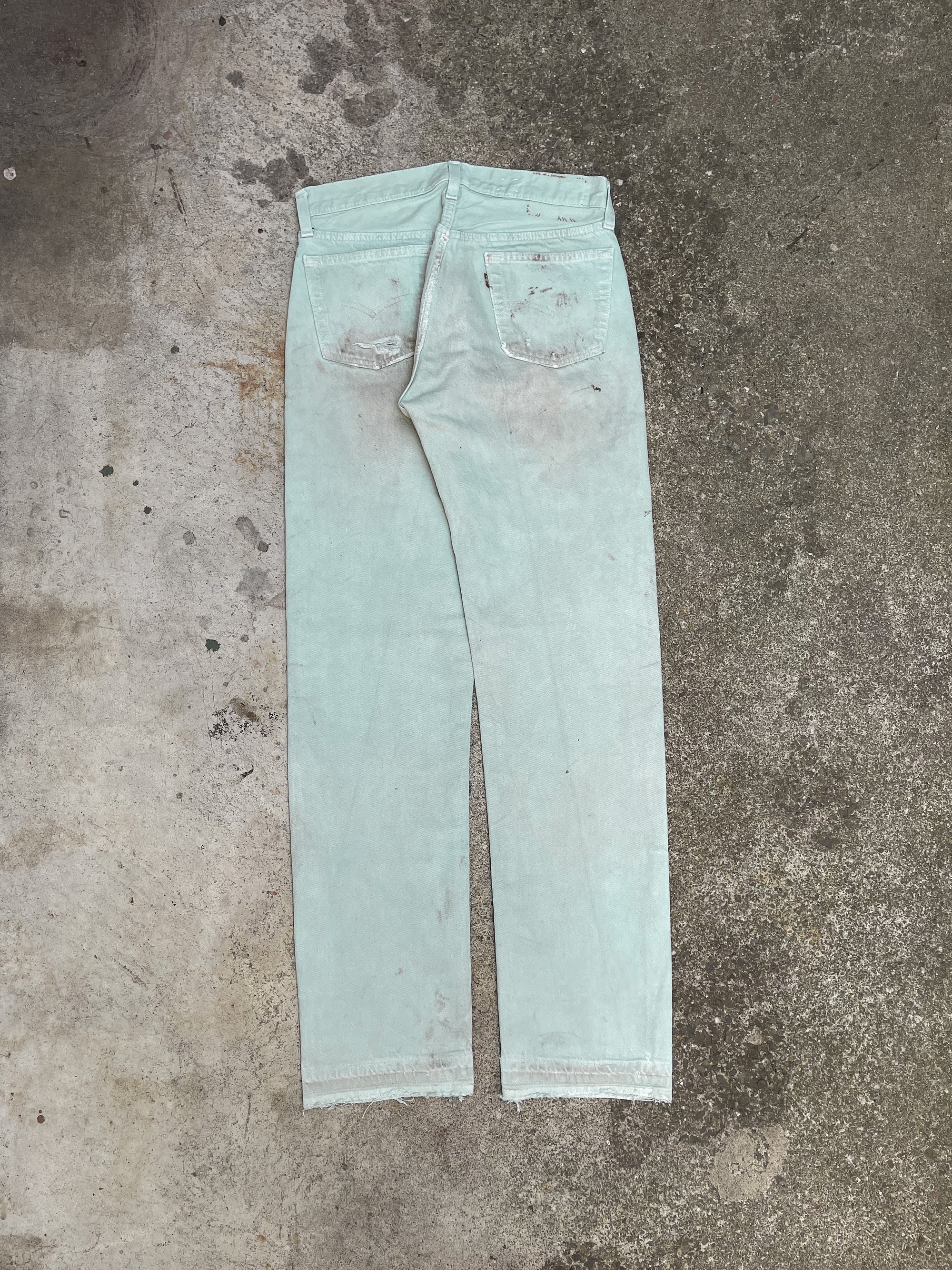 1980s Levi’s Dirty Mint 501 Released Hem (28X31)