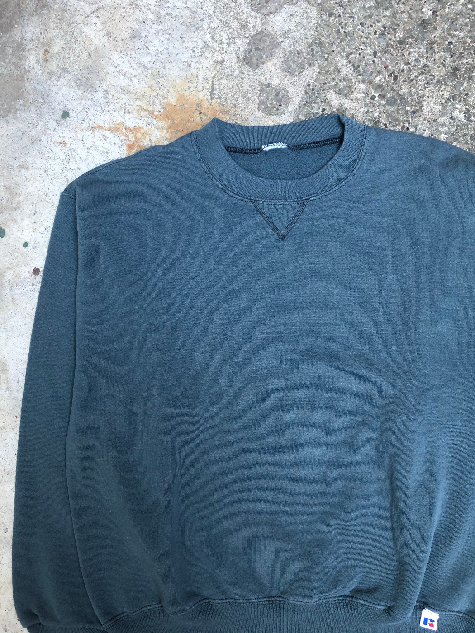 1990s Russell Sea Foam Blank Sweatshirt