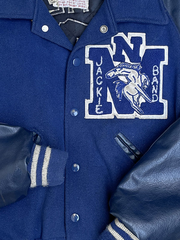 1980s “North Mesquite Stallions” Leather Varsity Jacket