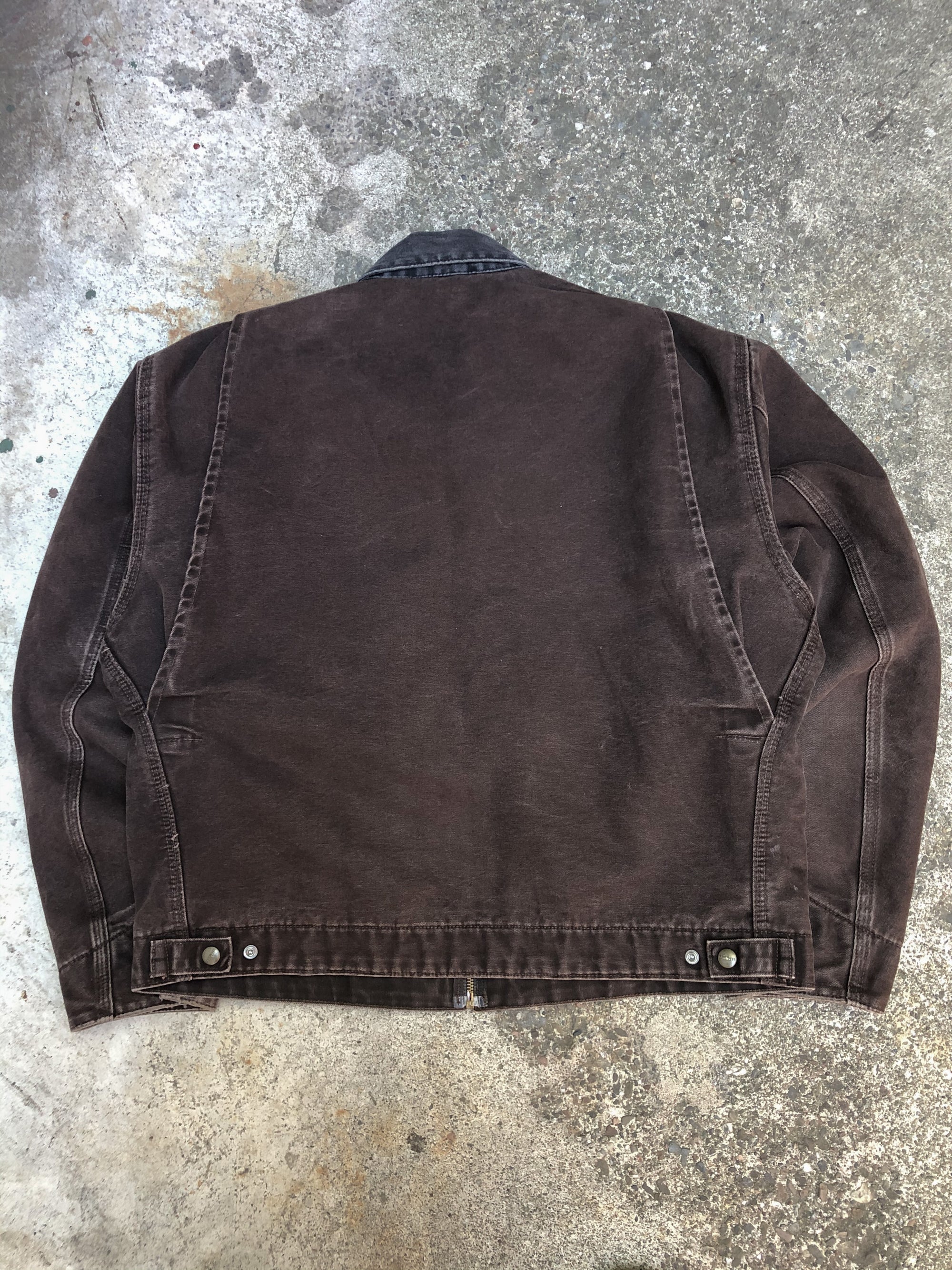 Vintage Carhartt Faded Dark Brown Lined Work Jacket (L)