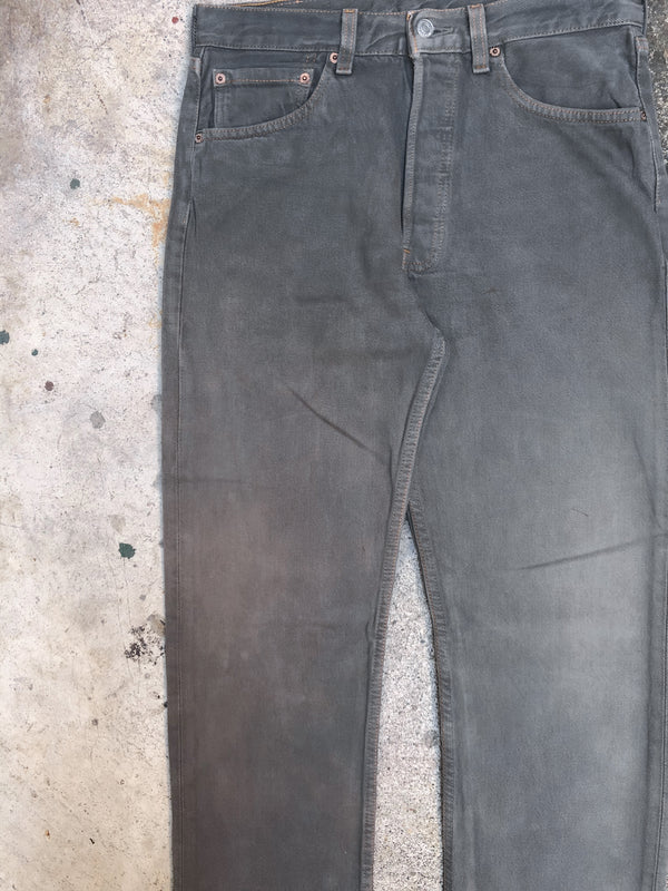 1990s Levis Faded Iron Grey 501 (30X32)