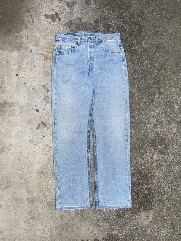 1990s Levi’s Faded Blue 501 Released Hem (29X29)