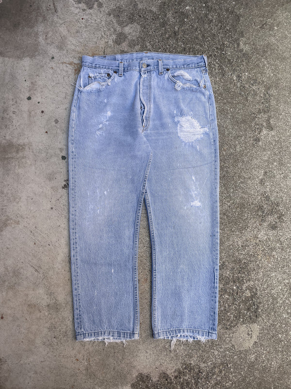 1980s Levi’s Distressed Faded Blue 501 (33X26)