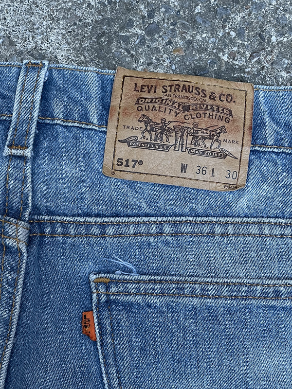 1990s Orange Tab Levi’s Faded Blue 517 (34X28)