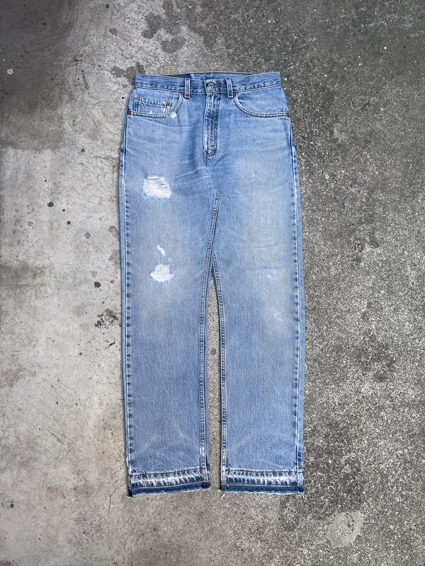 Vintage Levi’s Distressed Faded Blue 505 Released Hem (29X30)