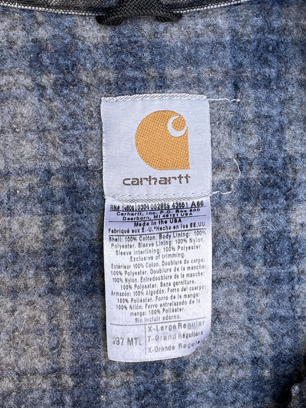 Carhartt Faded Metal Grey Lined Work Jacket (XL)