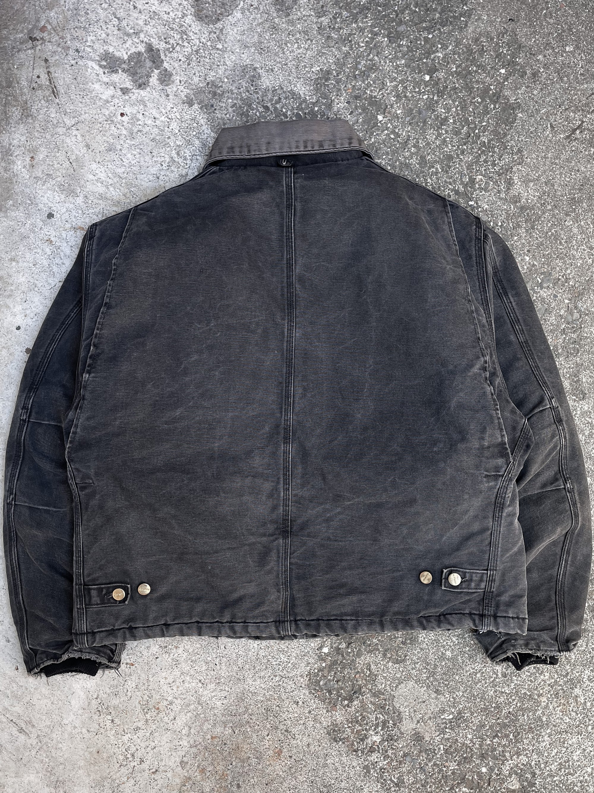 1990s Carhartt Faded Black Quilted Arctic Jacket (XL)