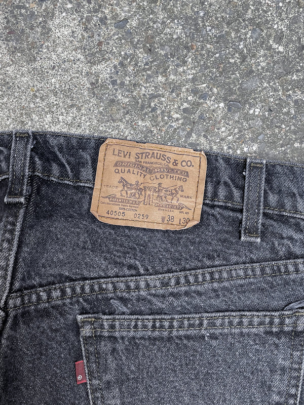 1980s Levi’s Charcoal Grey 505 Released Hem (36X30)