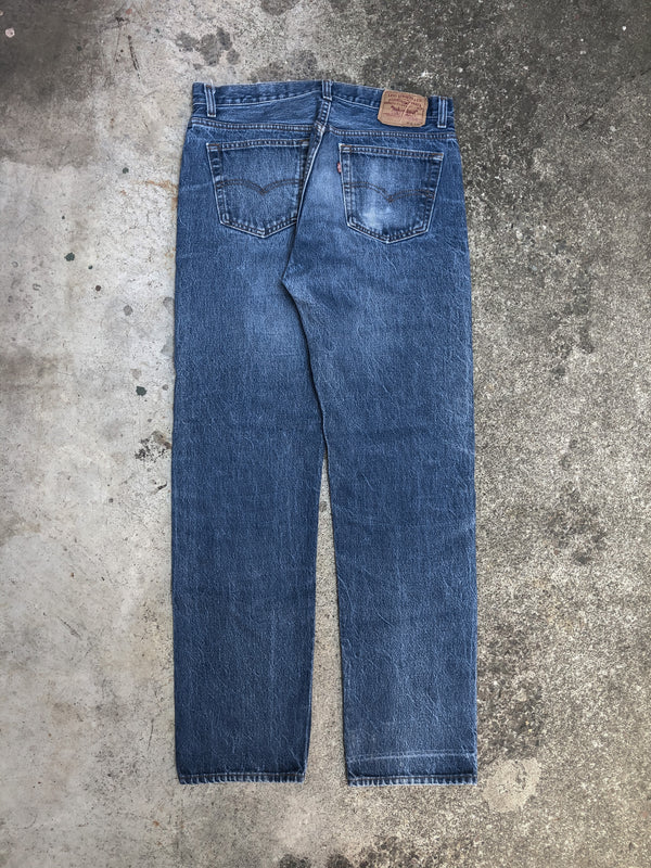 1980s/90s Levis Worn In Blue 501XX (33X31)