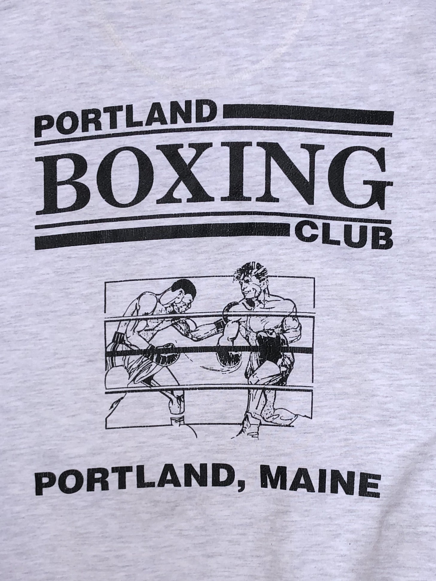 1990s Heather Grey “Portland Boxing Club” Sweatshirt