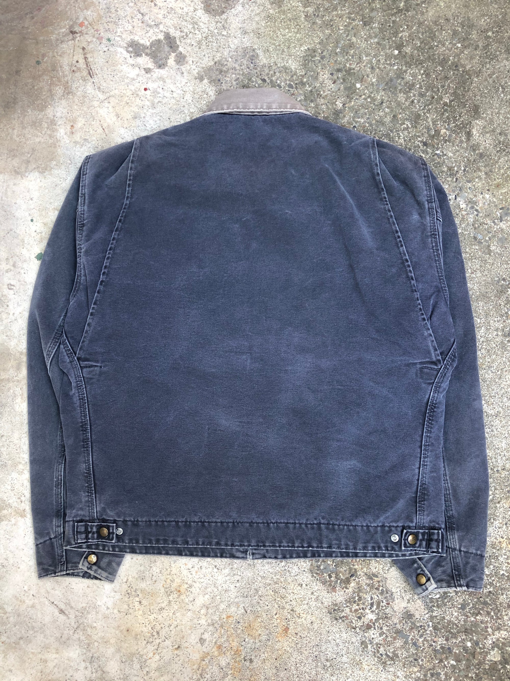 1990s Carhartt Faded Petrol Blue Lined Work Jacket (XL)