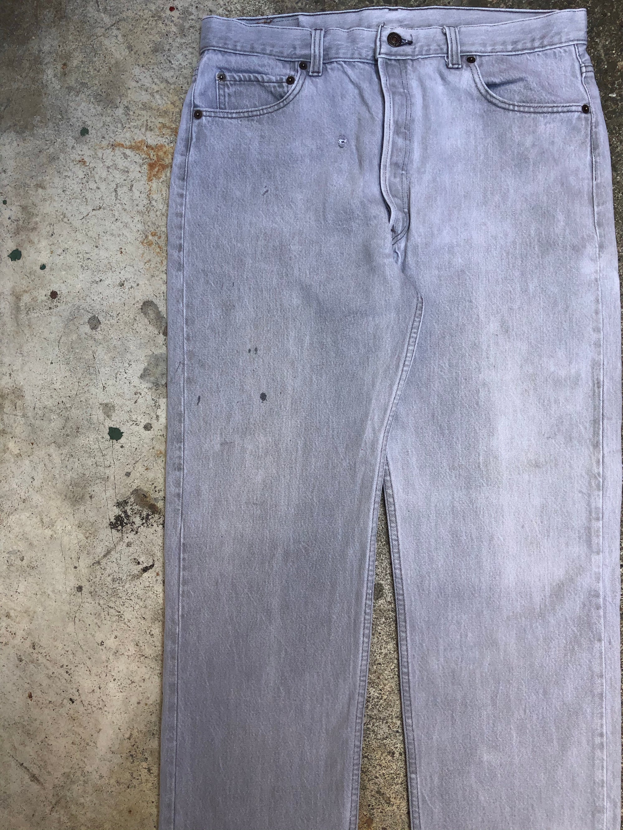 1990s Levis Faded Grey 501 (34X29)