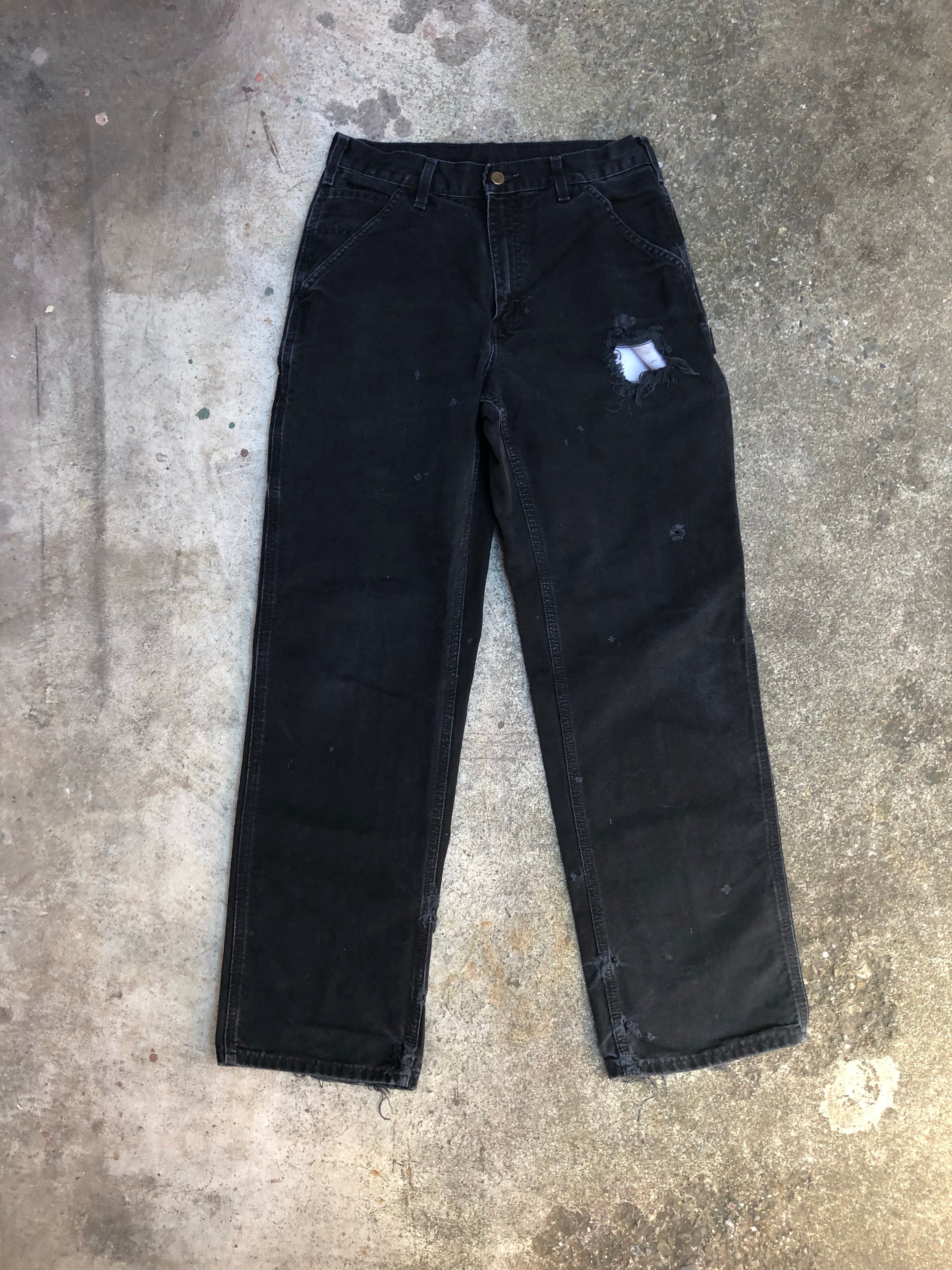 Carhartt B11 Black Single Knee Work Pants (30X32)