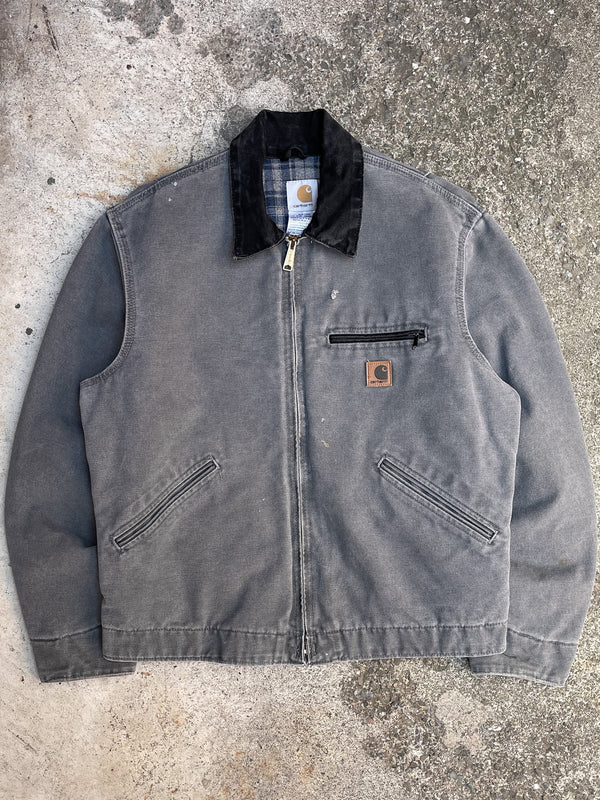 Carhartt Metal Grey Lined Work Jacket (S/M)