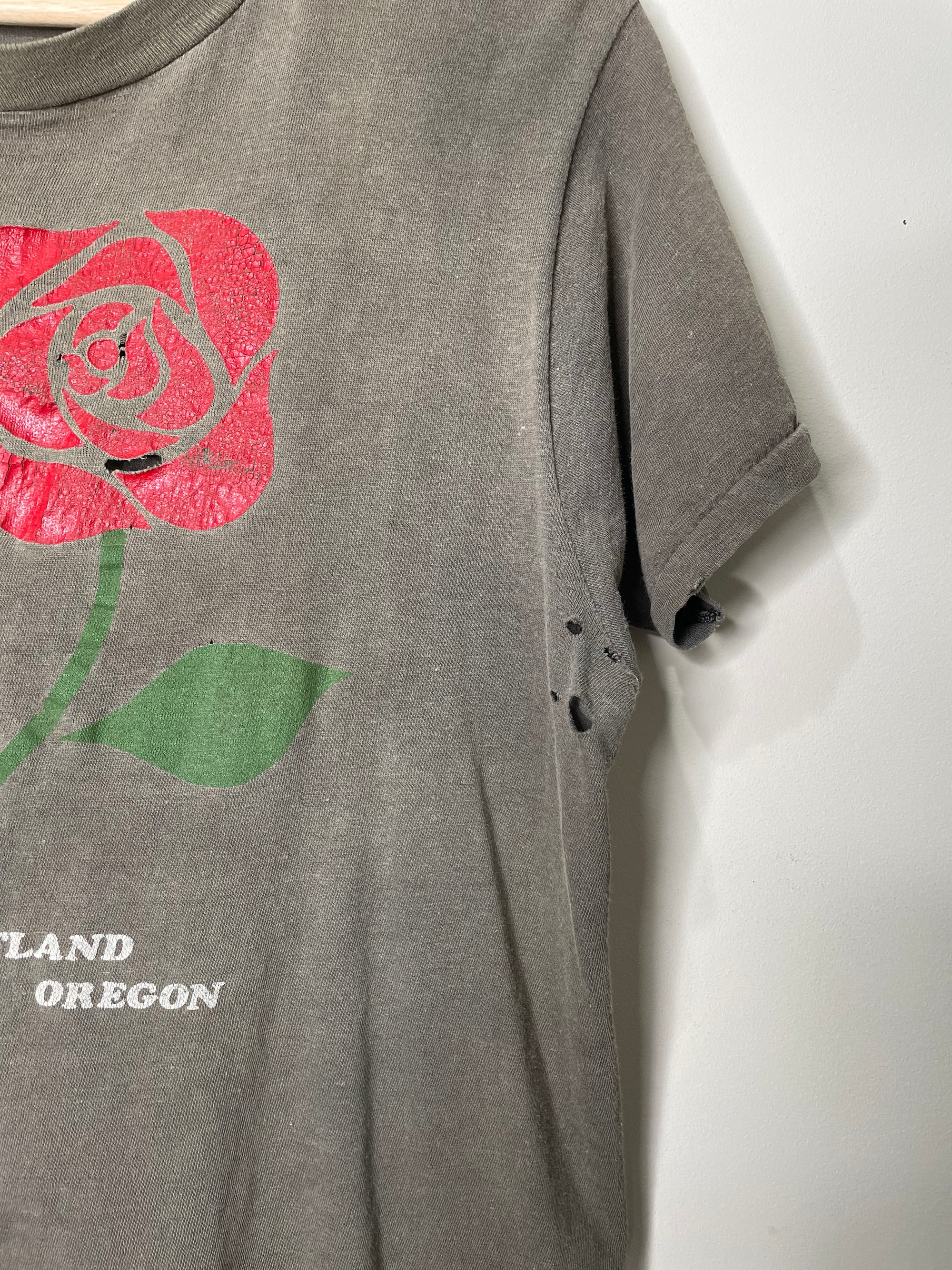 1970s “Rose Festival” Sun Faded Distressed Single Stitched Tee (S)