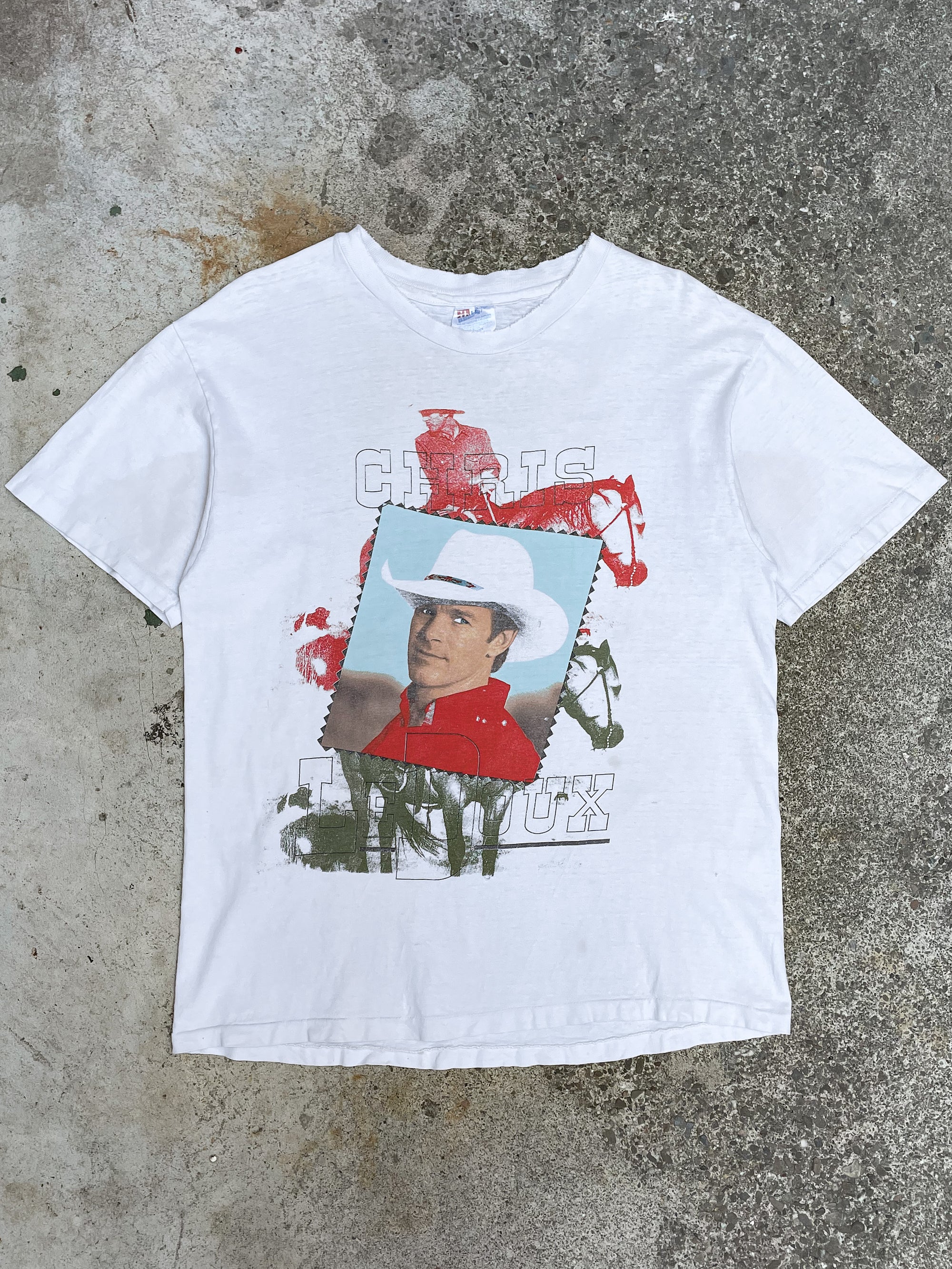 1990s “Under This Old Hat” Chris Ledoux Hanes Beefy Tee