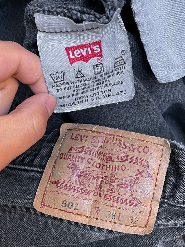 1990s Levi’s Faded Black 501 (34X31)