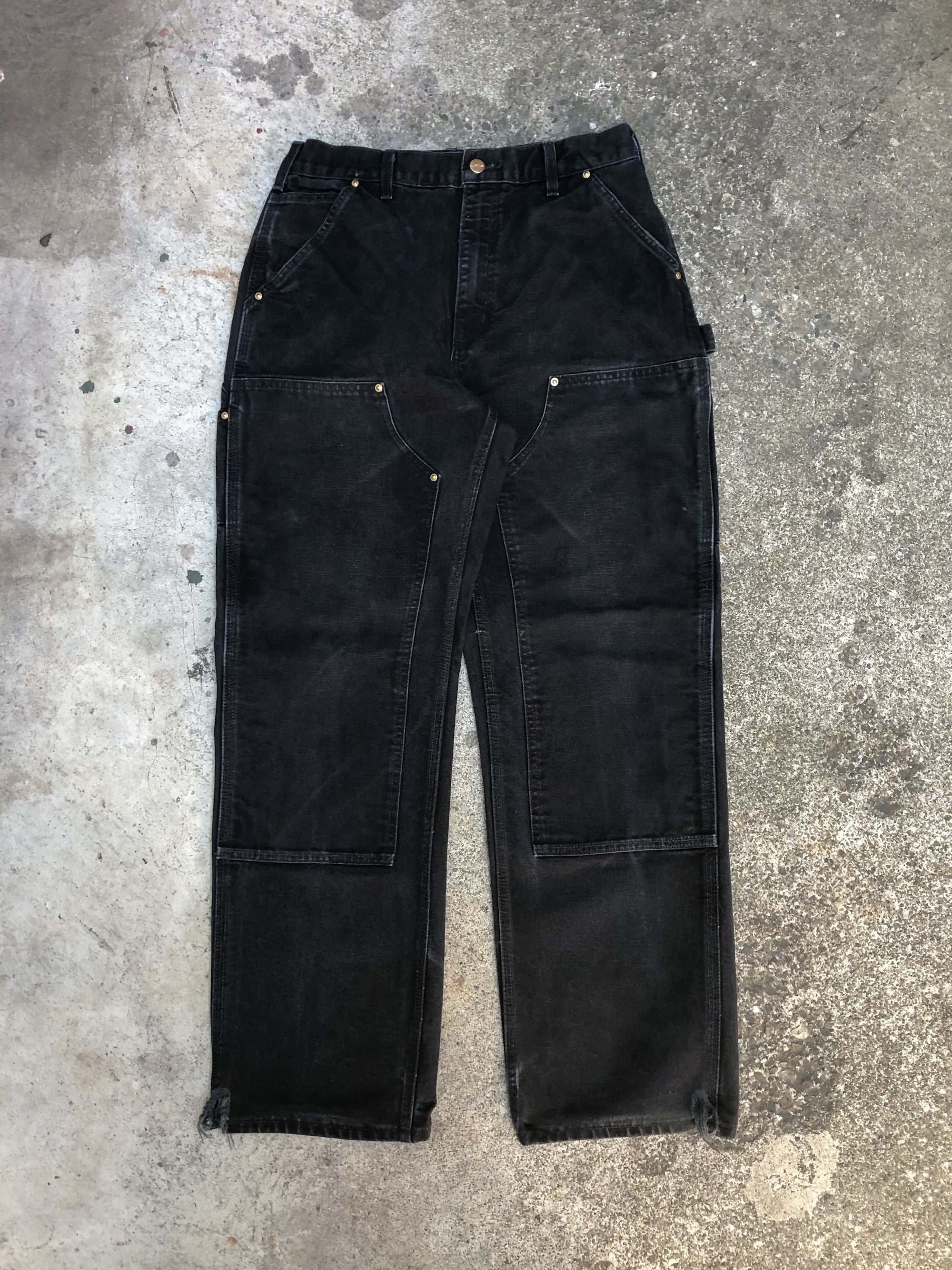 Carhartt B01 Black Double Front Knee Work Pants (30X30)