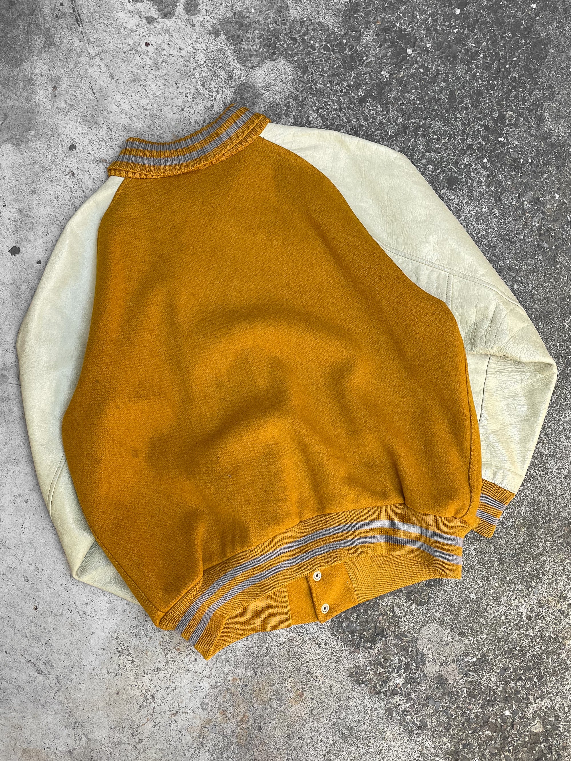 1960s/70s “I” Yellow Varsity Jacket (M/L)