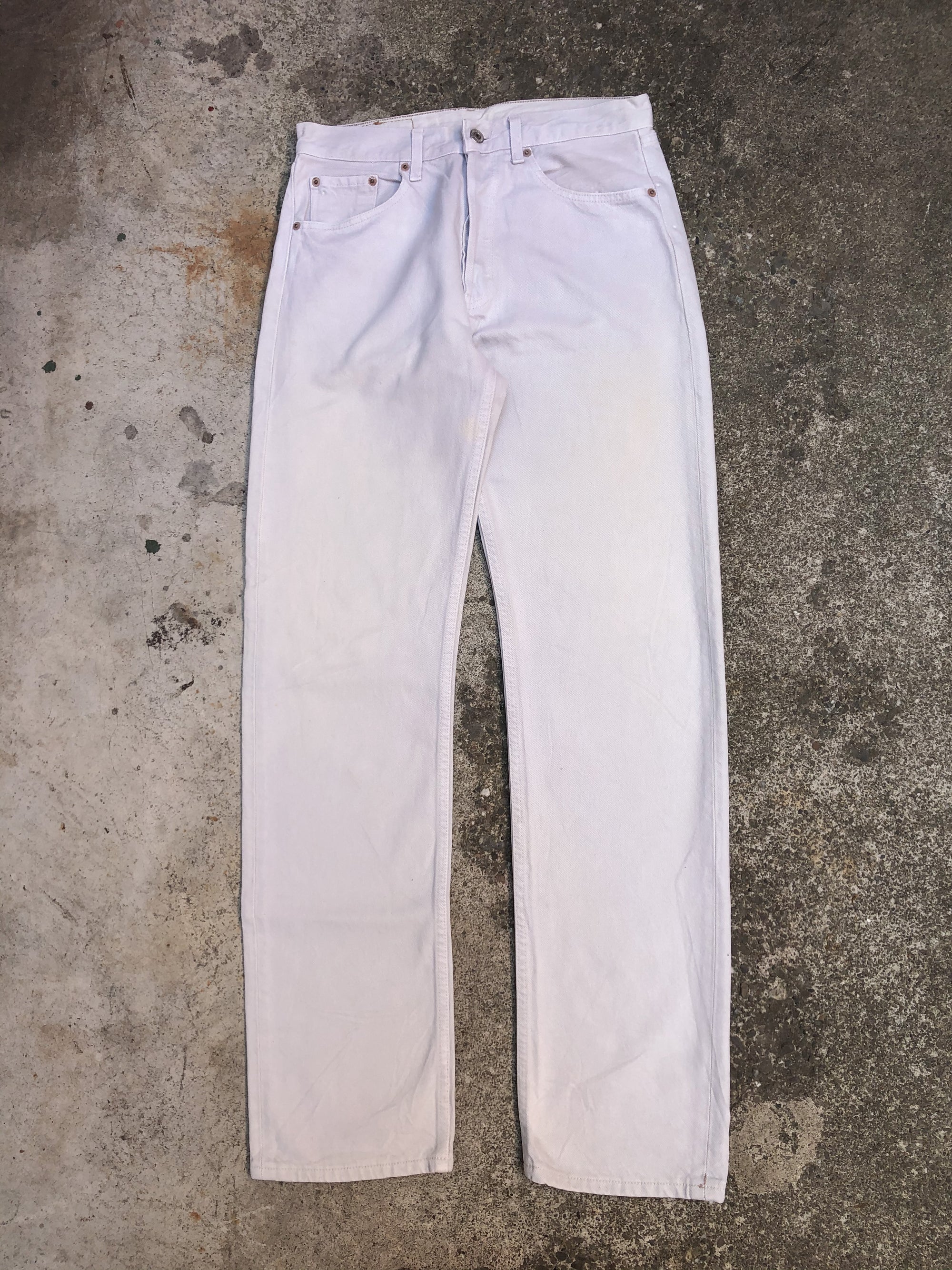 1990s Levis Eggshell Off White 501 (29X32)