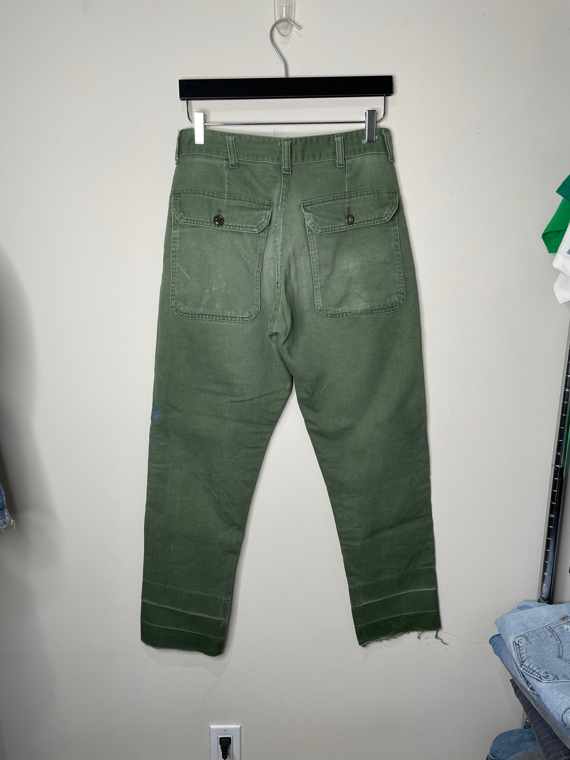 1960s/70s Faded OG-107 Military Pants (28X29)