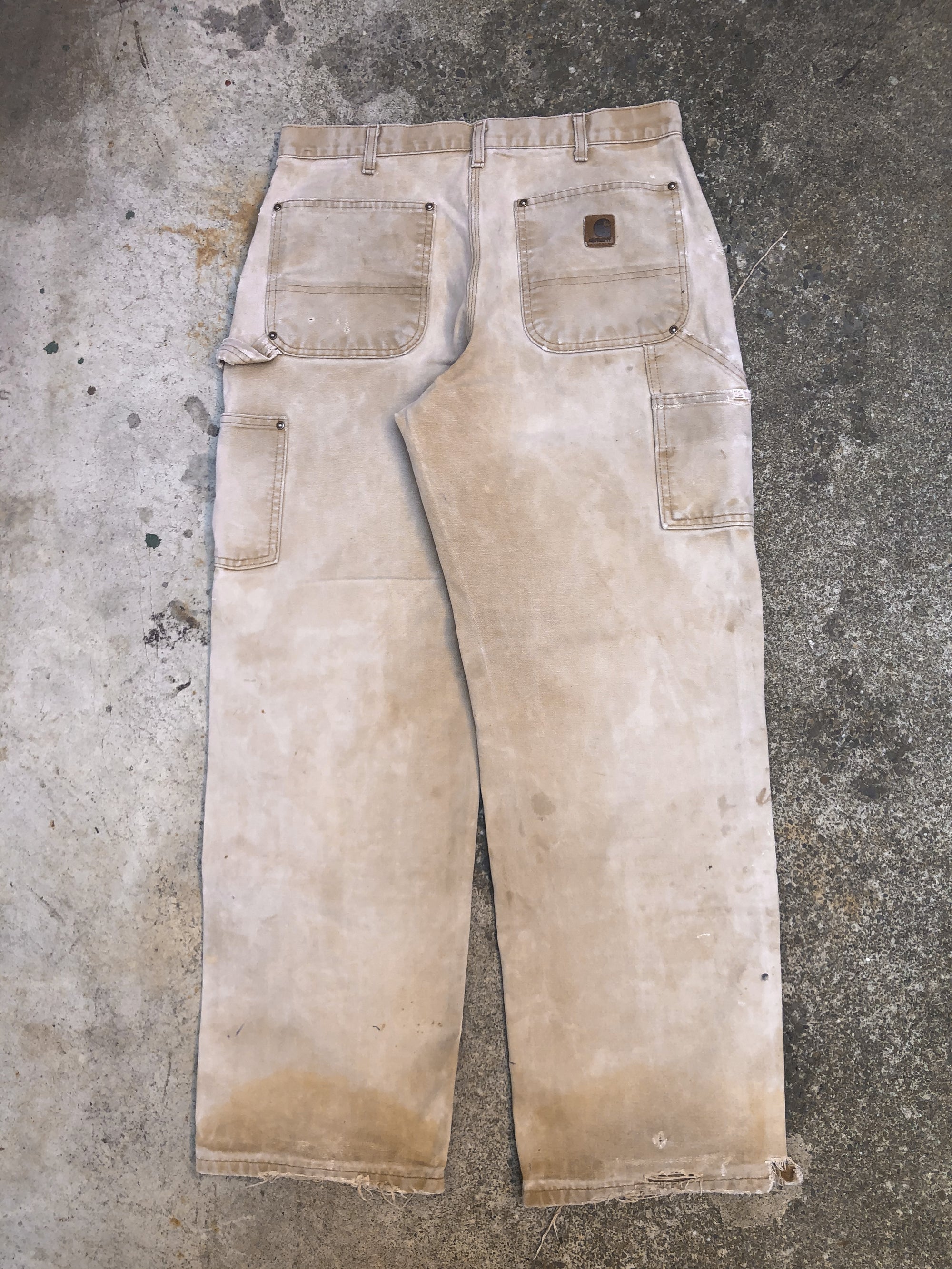 Carhartt B136 Tan Double Front Knee Work Pants (32X30)