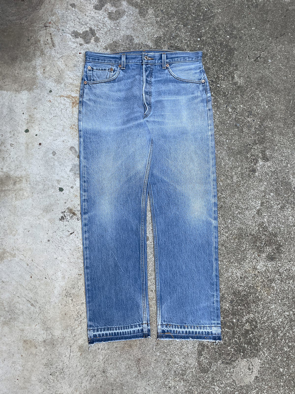 Levi’s Faded Blue 501 Released Hem (32X28)