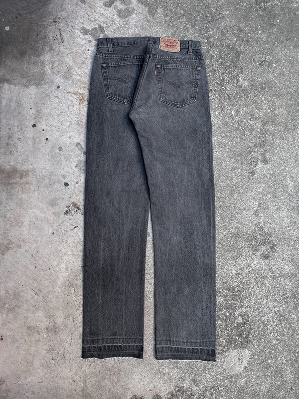 1980s Levi’s Faded Grey 501 Released Hem (30X33)