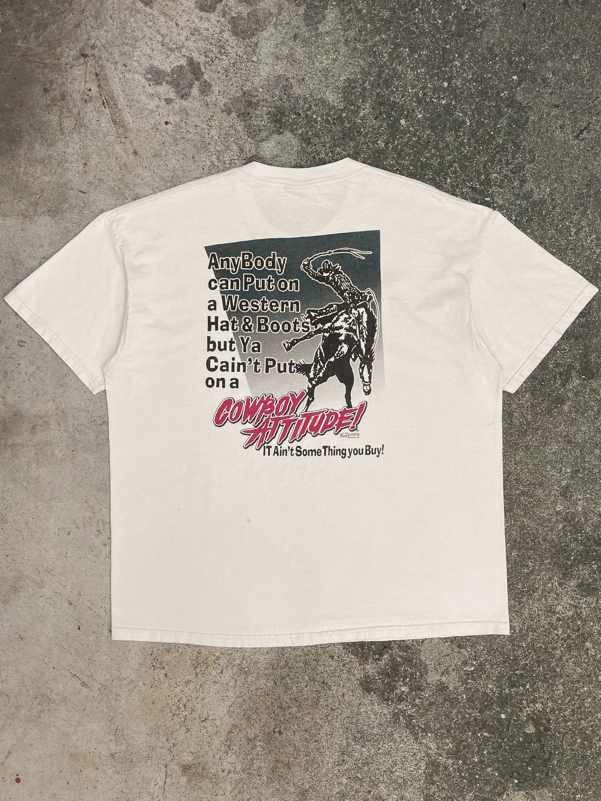 1990s “Cowboy Attitude” Tee (XL)