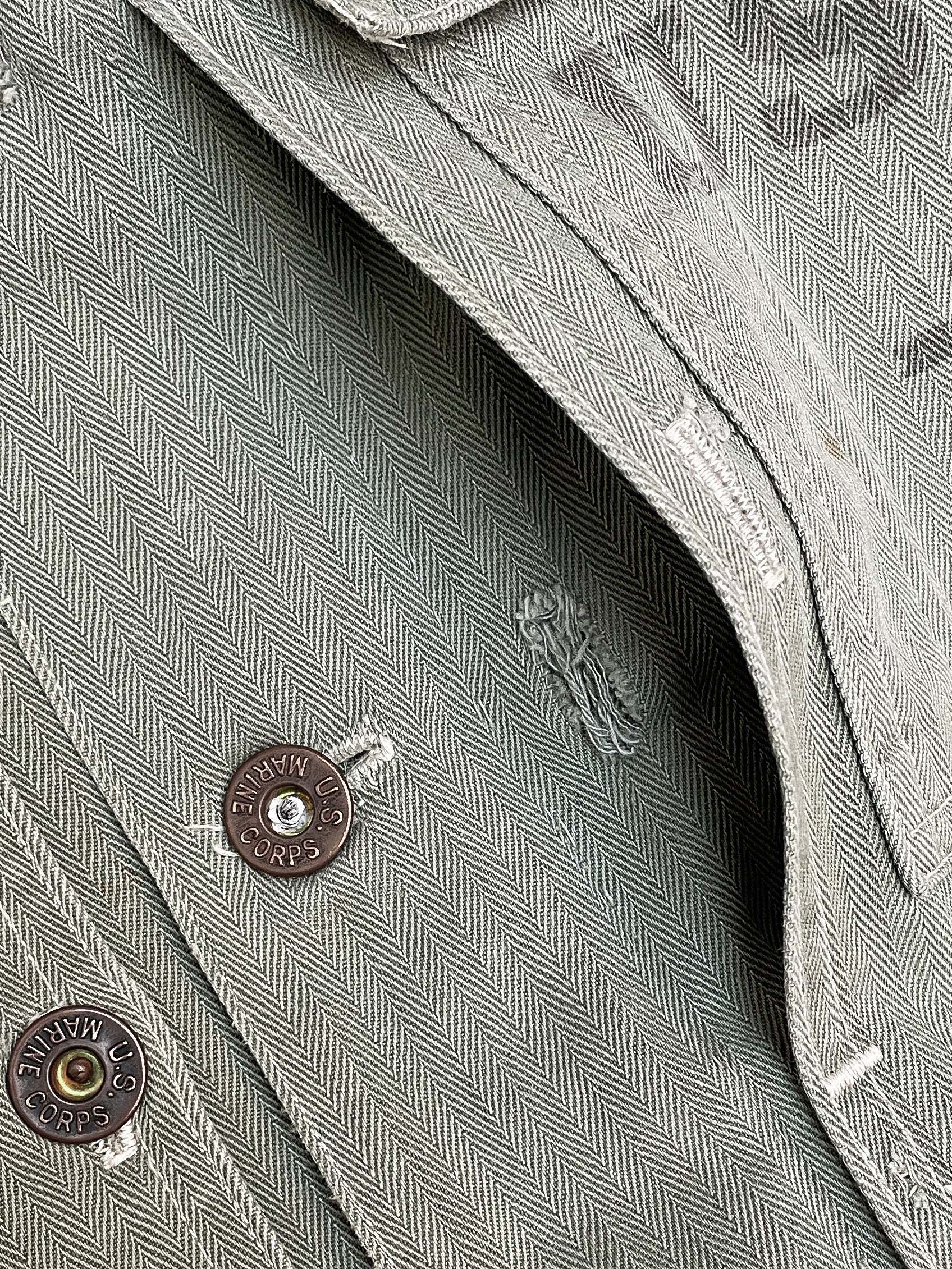1940s WWII USMC P-44 HBT Jacket (M) – DAMAGED GLITTER