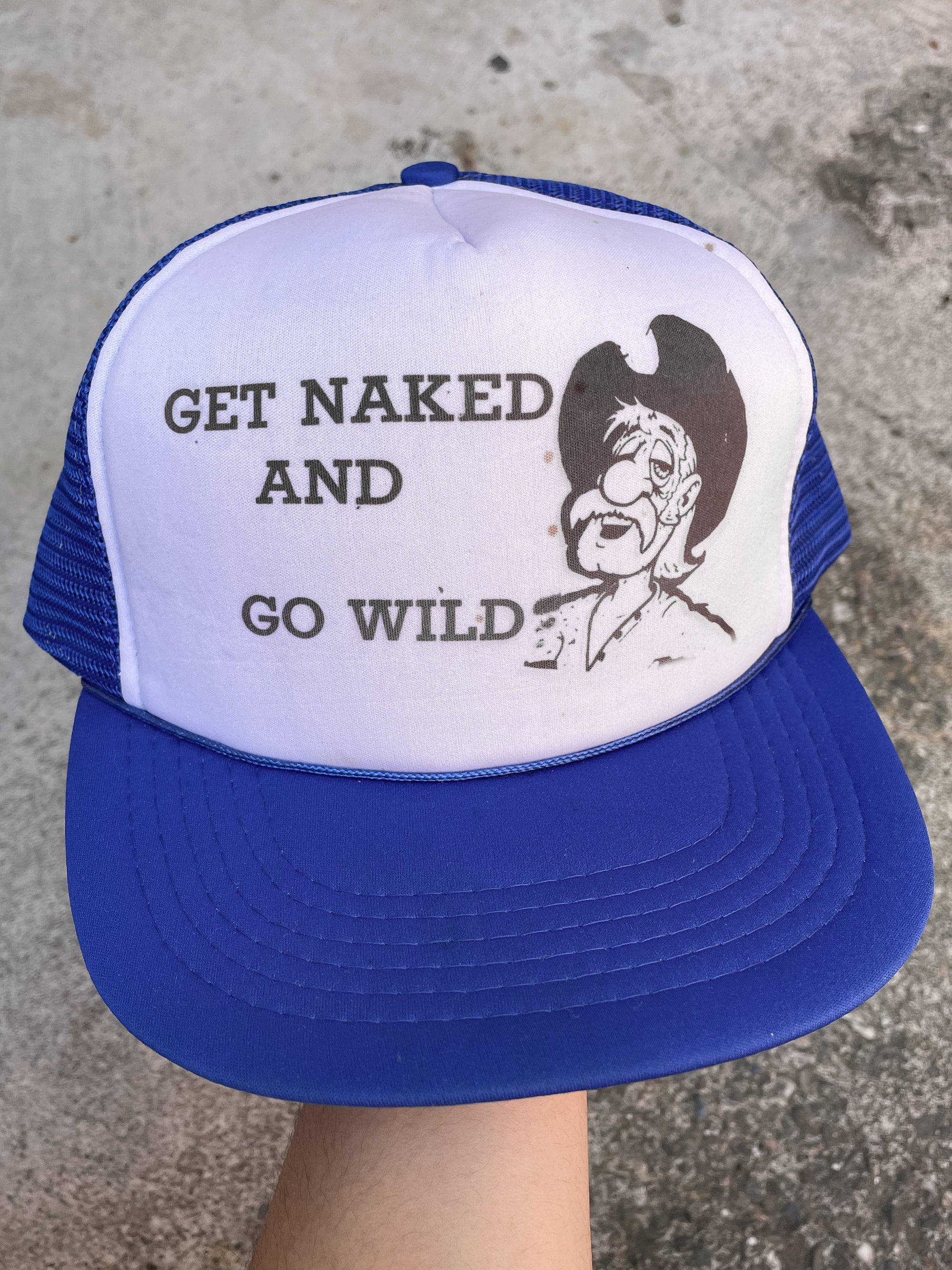 1990s “Get Naked and Go Wild” Trucker Hat