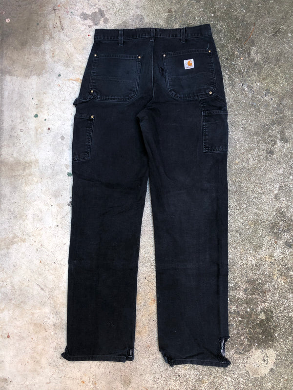 Carhartt B01 Black Double Front Knee Work Pants (32X32)