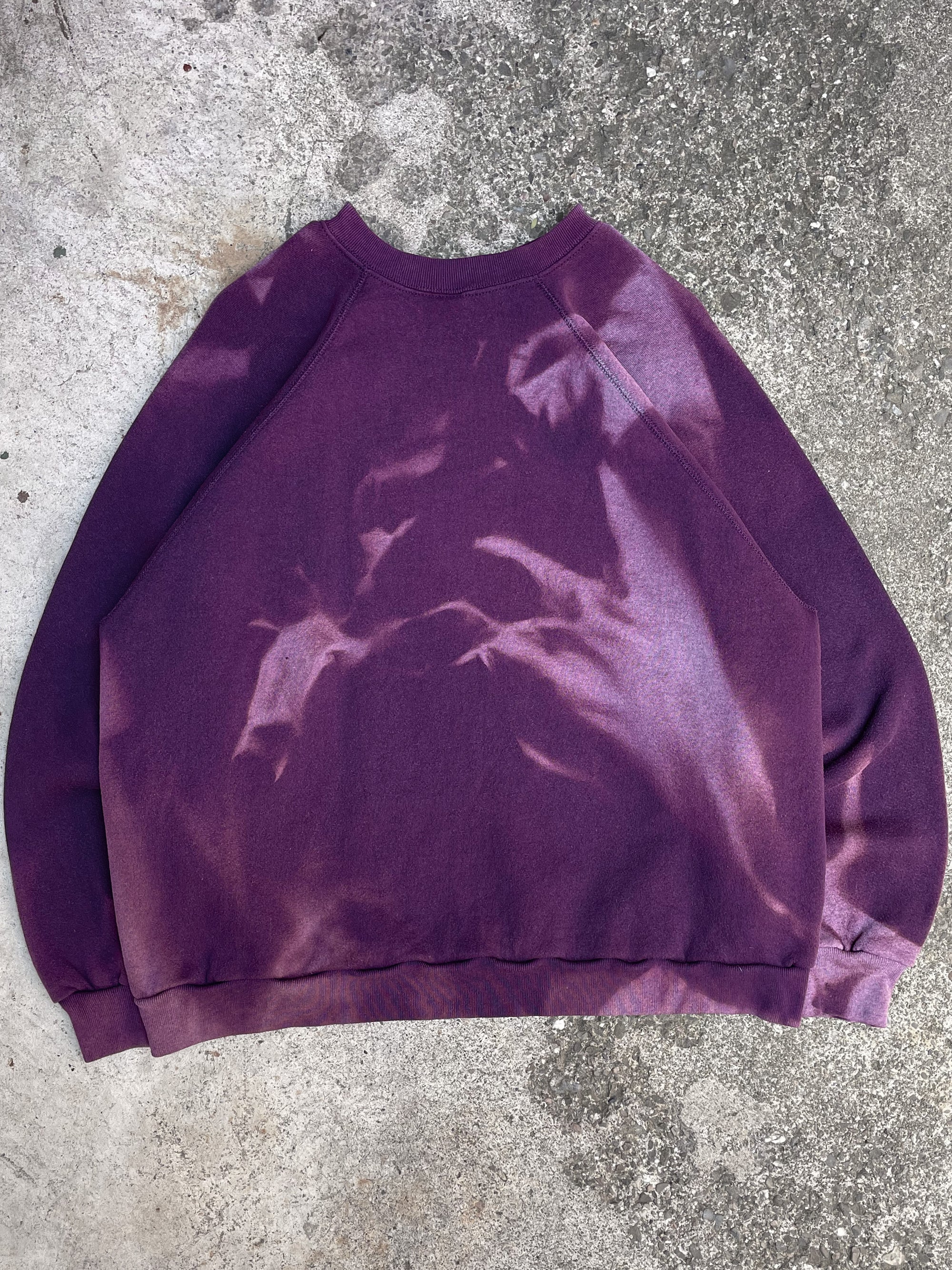 1990s Sun Faded Purple Raglan Sweatshirt