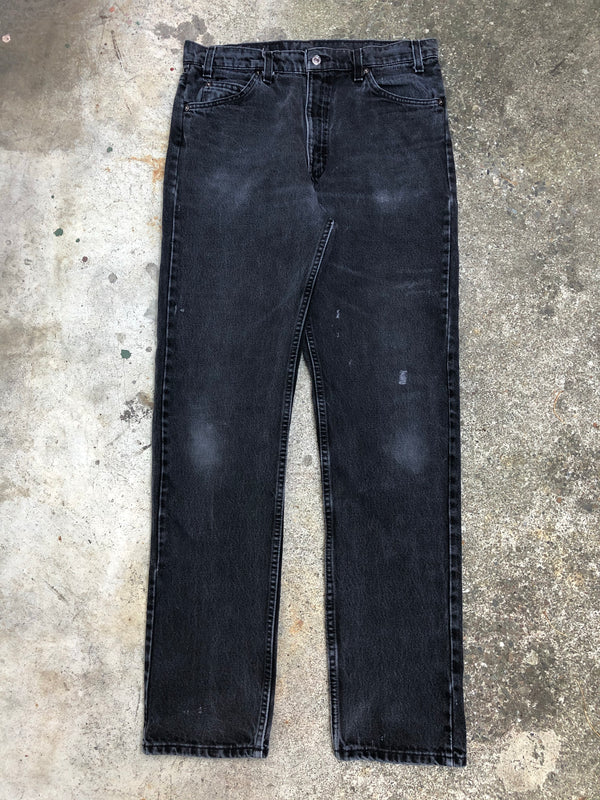 1990s Orange Tab Levis Faded Black 505 (33X33)