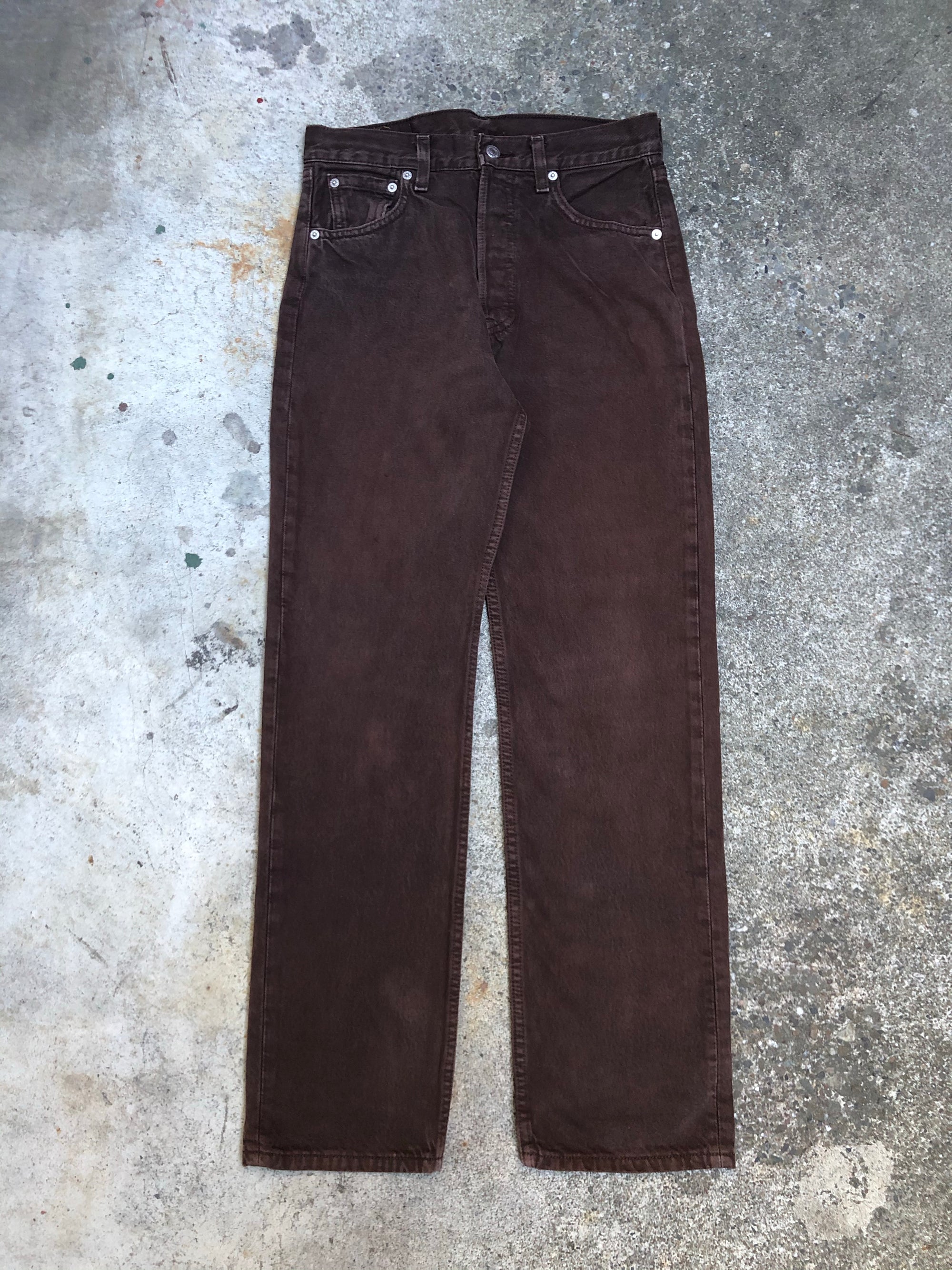 1990s Levis Faded Brown 501 (29X29)