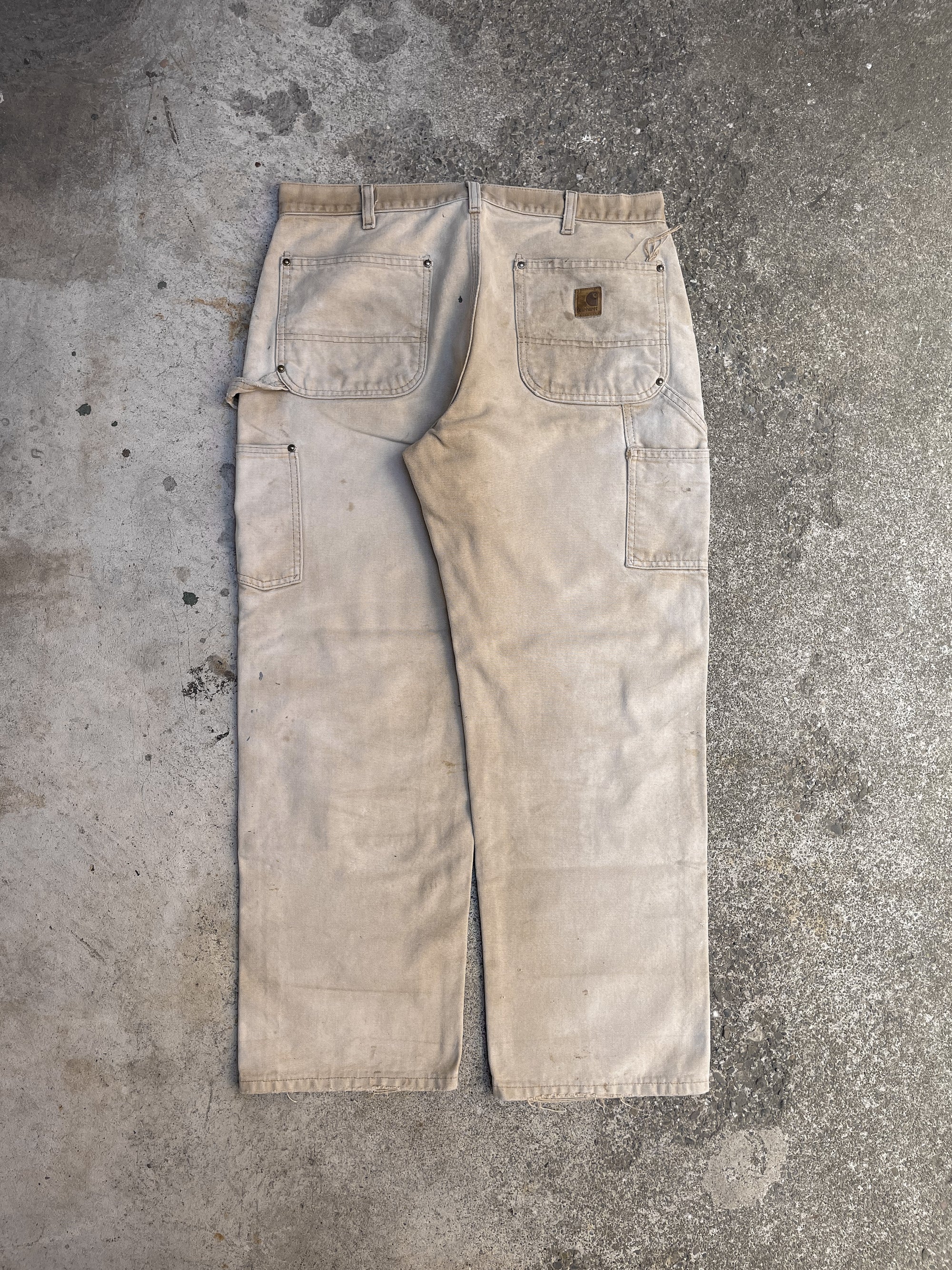 Carhartt B136 Tan Double Front Knee Work Pants (34X28)