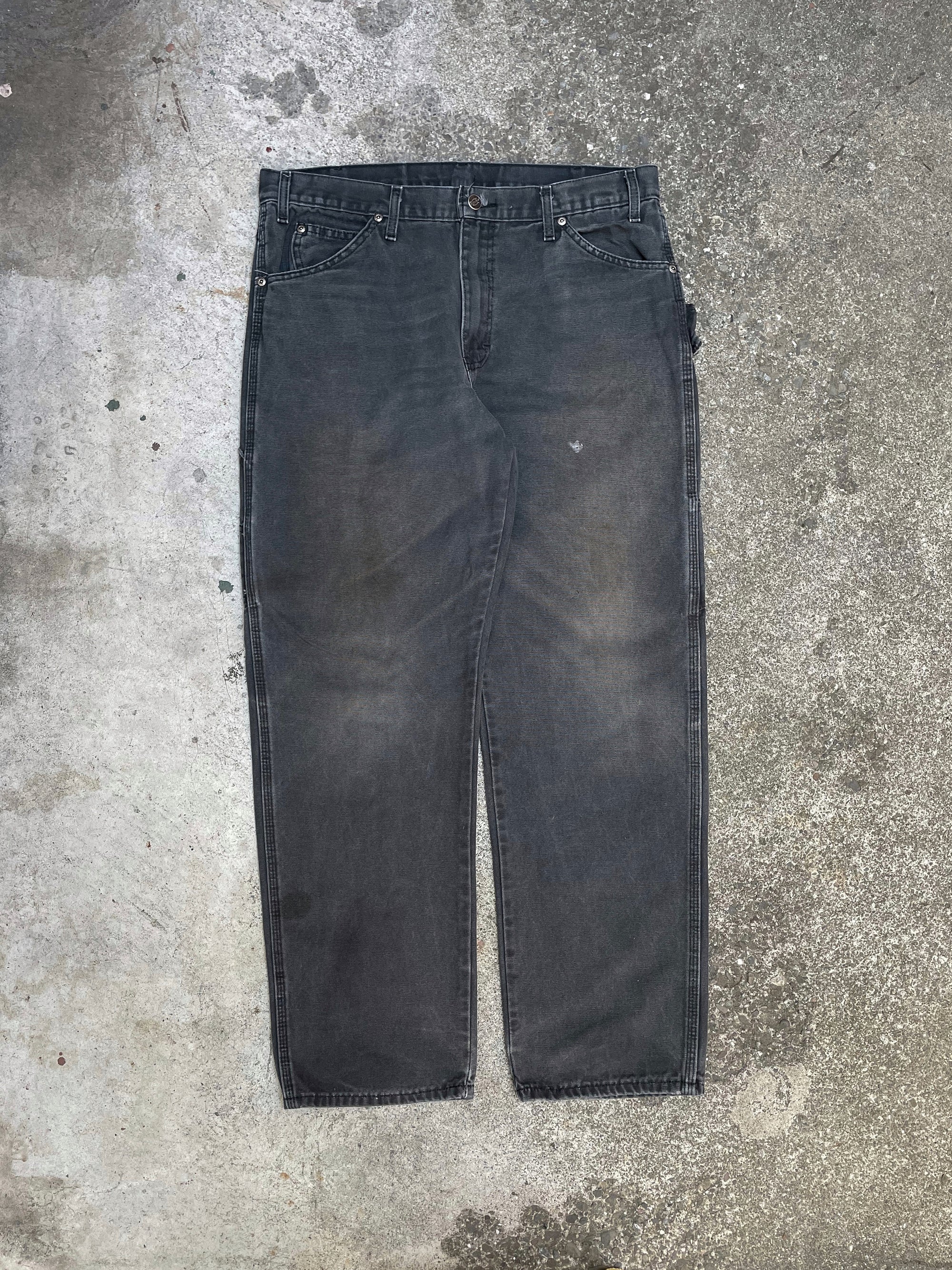 Dickies Faded Blue Black Work Pants (34X30)