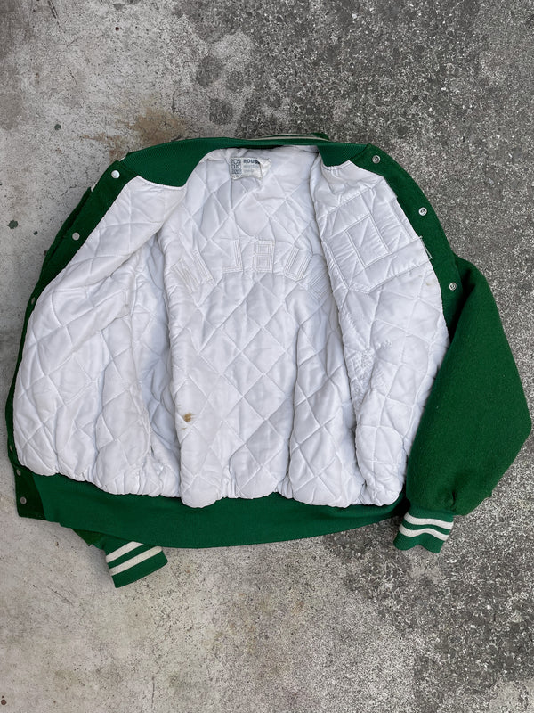 1990s Green “Dublin” Varsity Letterman Jacket