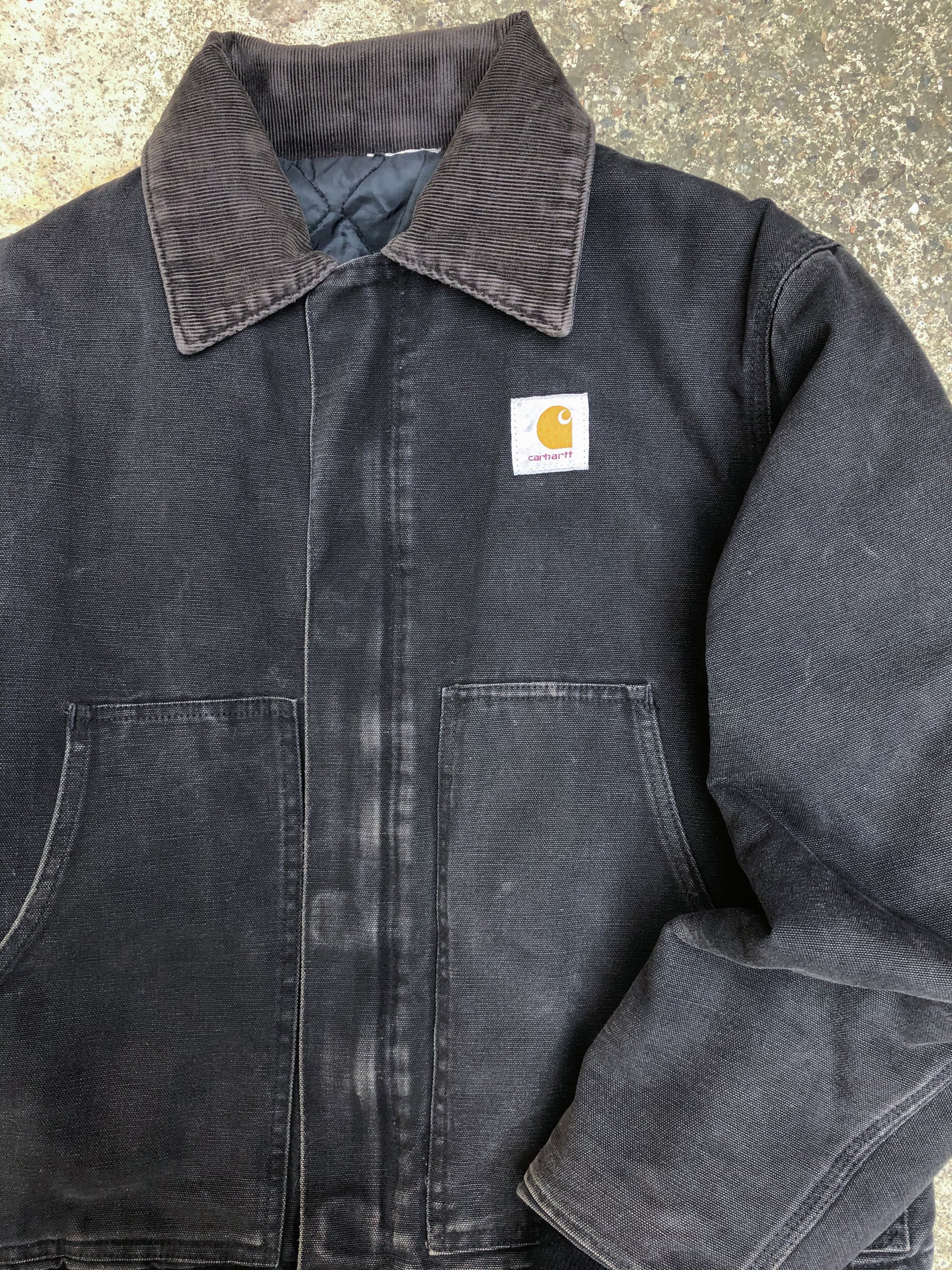 1990s Carhartt Black Quilted Arctic Jacket (S)