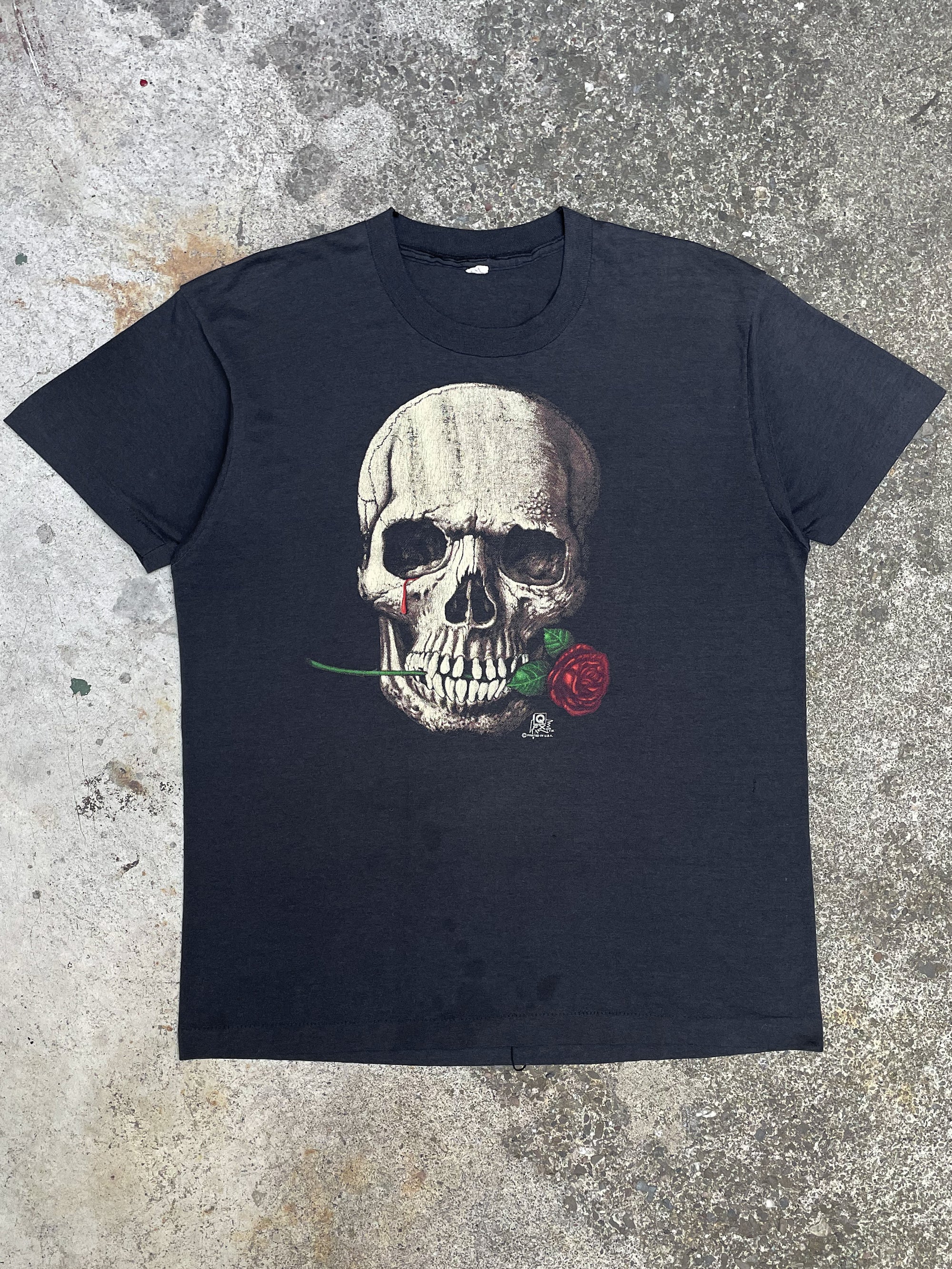 1980s “Skull and Rose” Screen Stars Single Stitched Tee (M/L)