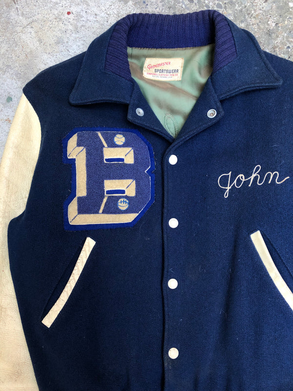 1970s Chain Stitch “Brookville Raiders” Varsity Jacket