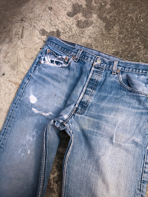 1990s Levis Faded Blue 501XX (33X32)