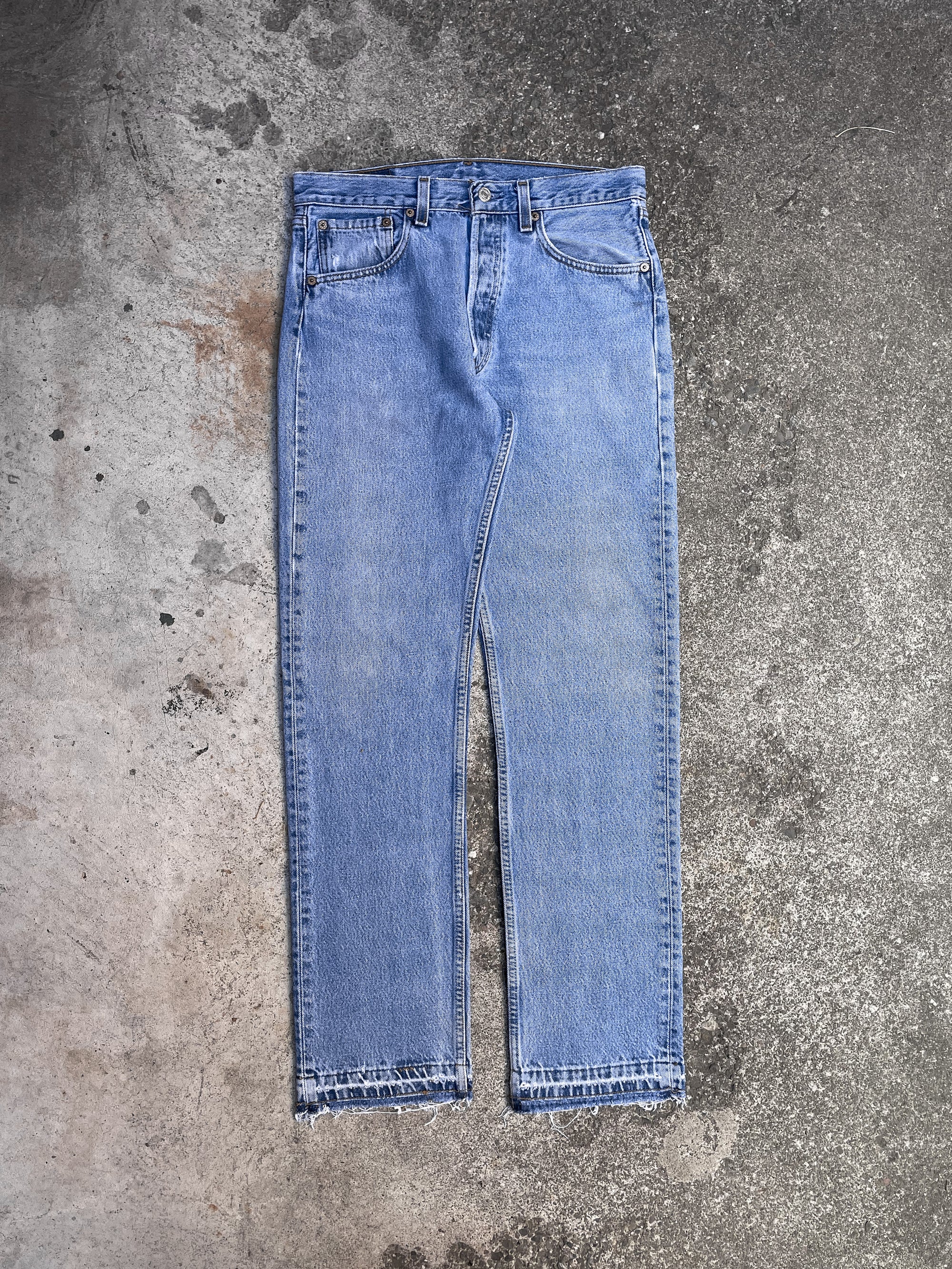 1990s Levi’s Faded Blue 501 Released Hem (29X31)