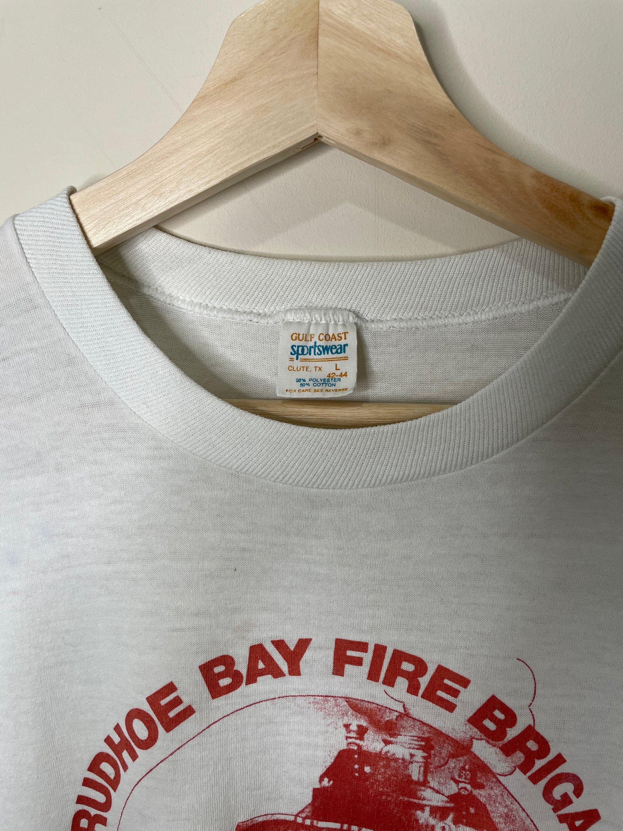 1980s “Prudhoe Bay Fire Brigade” Single Stitched Tee (M)