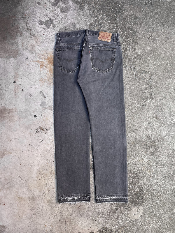 1990s Levi’s Faded Grey 501 Released Hem (28X29)